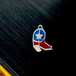 RETIRED Lone Star boot Charm by James Avery